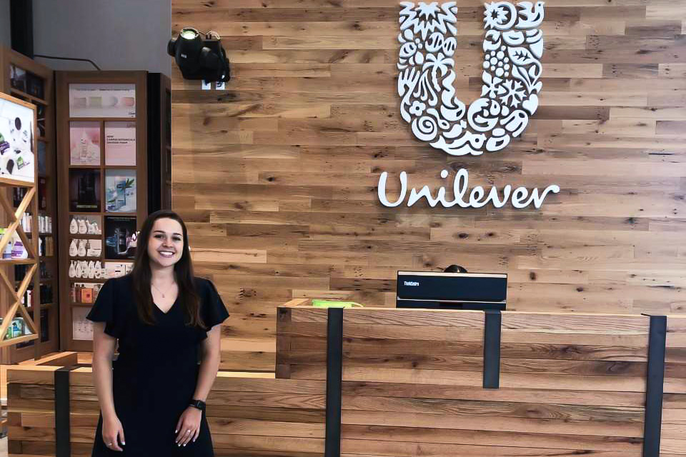 Katie LaMarca interns at Unilever