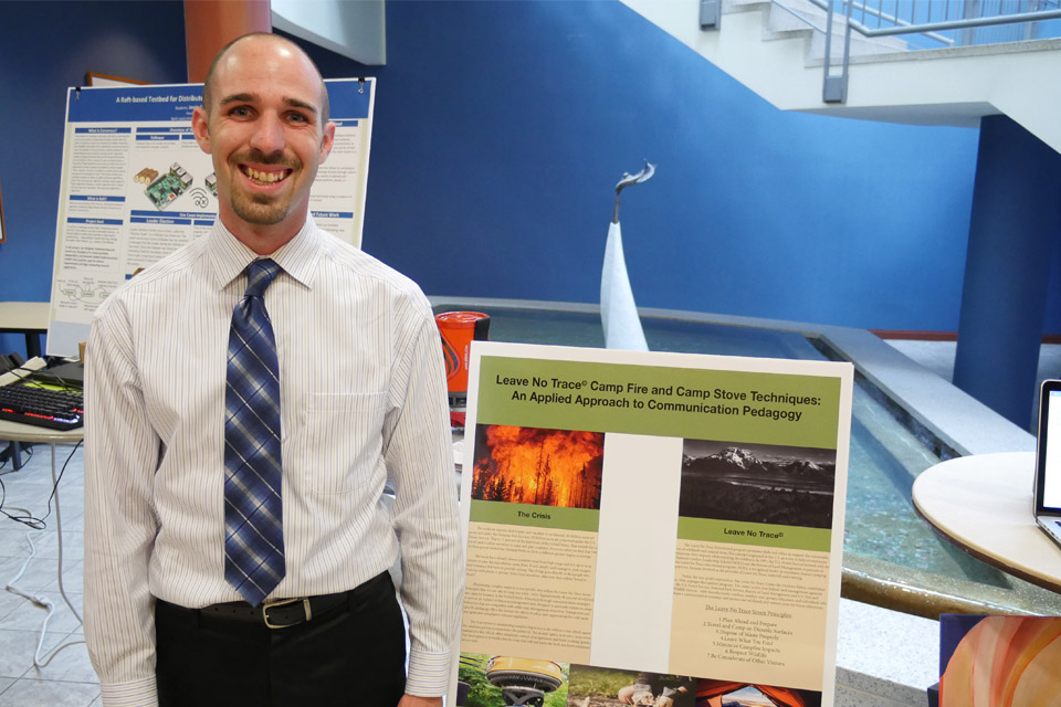 Josh Devitt at the 2017 Senior Symposium Josh Devitt at the 2017 Senior Symposium