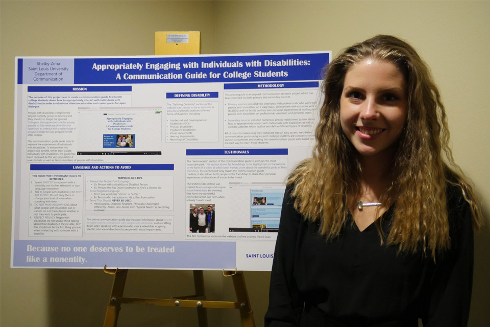 Shelby Zima at the 2017 Senior Legacy Symposium Shelby Zima at the 2017 Senior Legacy Symposium