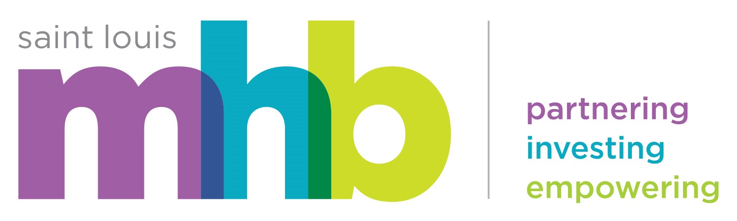 Logo reading St. Louis M H B, partnering investing empowering