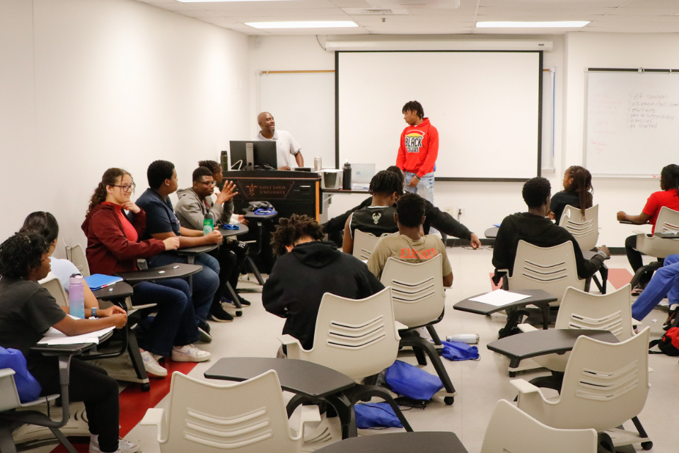 Students in the classroom