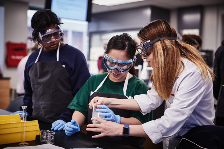 Students in a lab