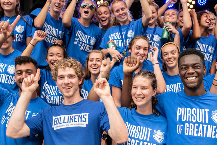 Students cheering 