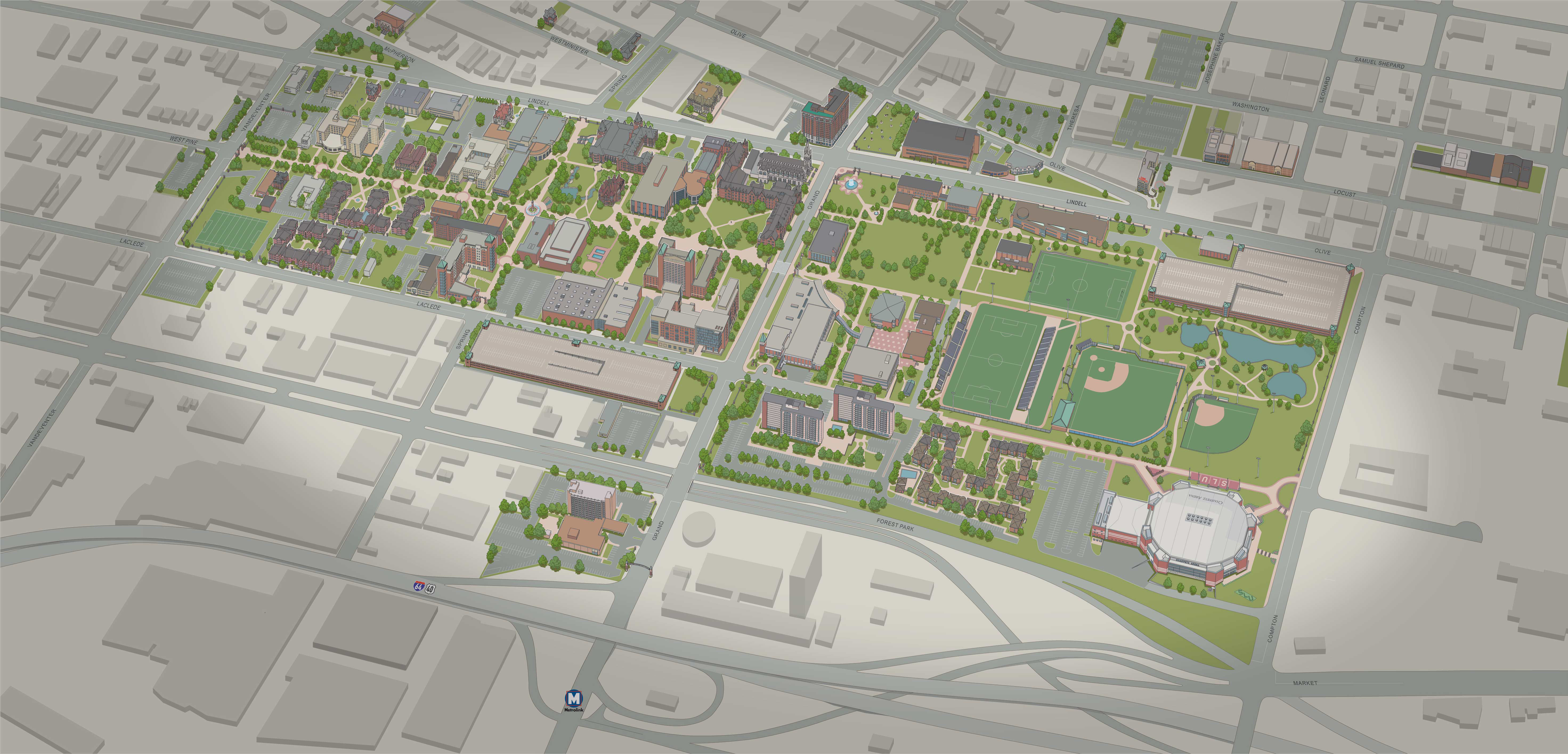 Map Of Slu Campus Saint Louis University Campus Map