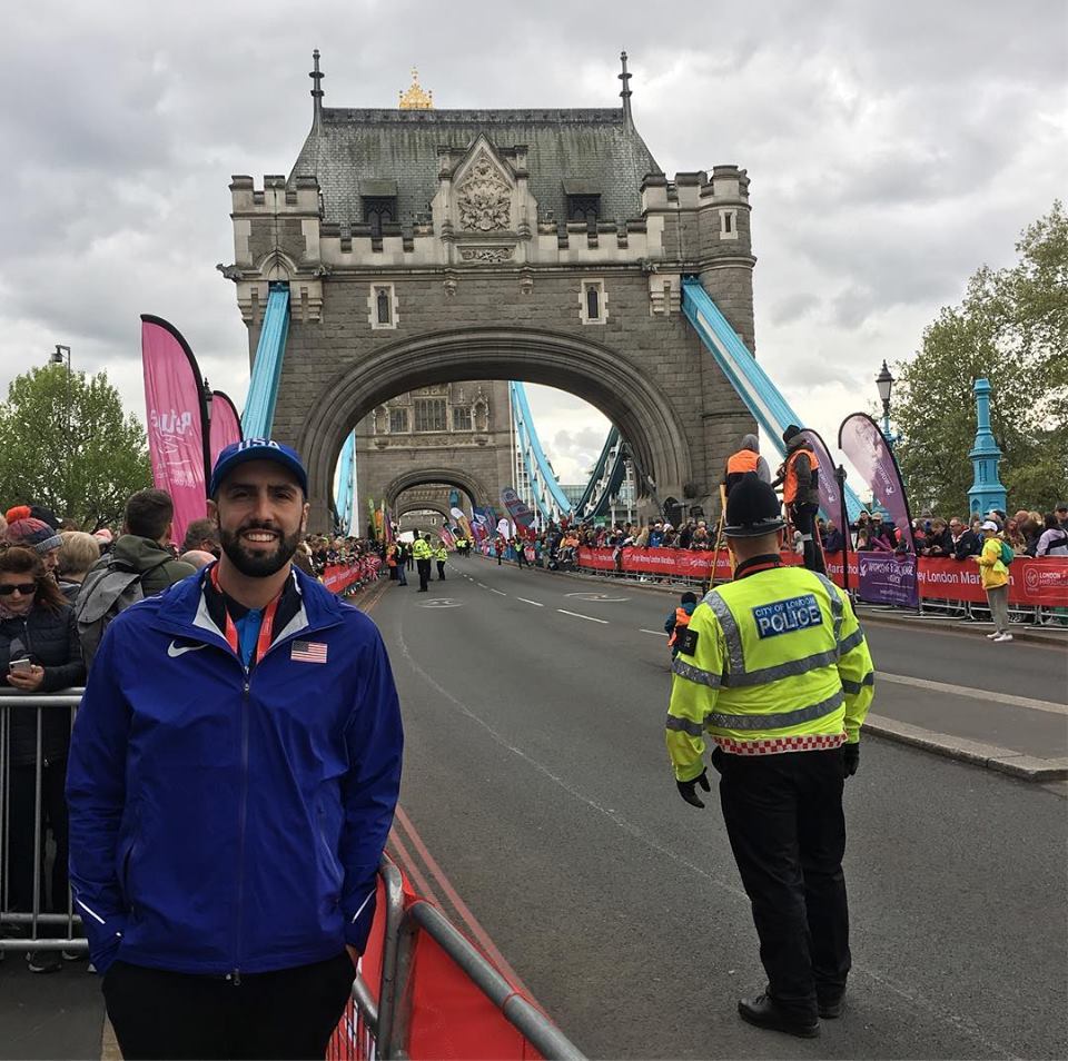 SLU AT Alumn Connor Doherty at the London Marathon