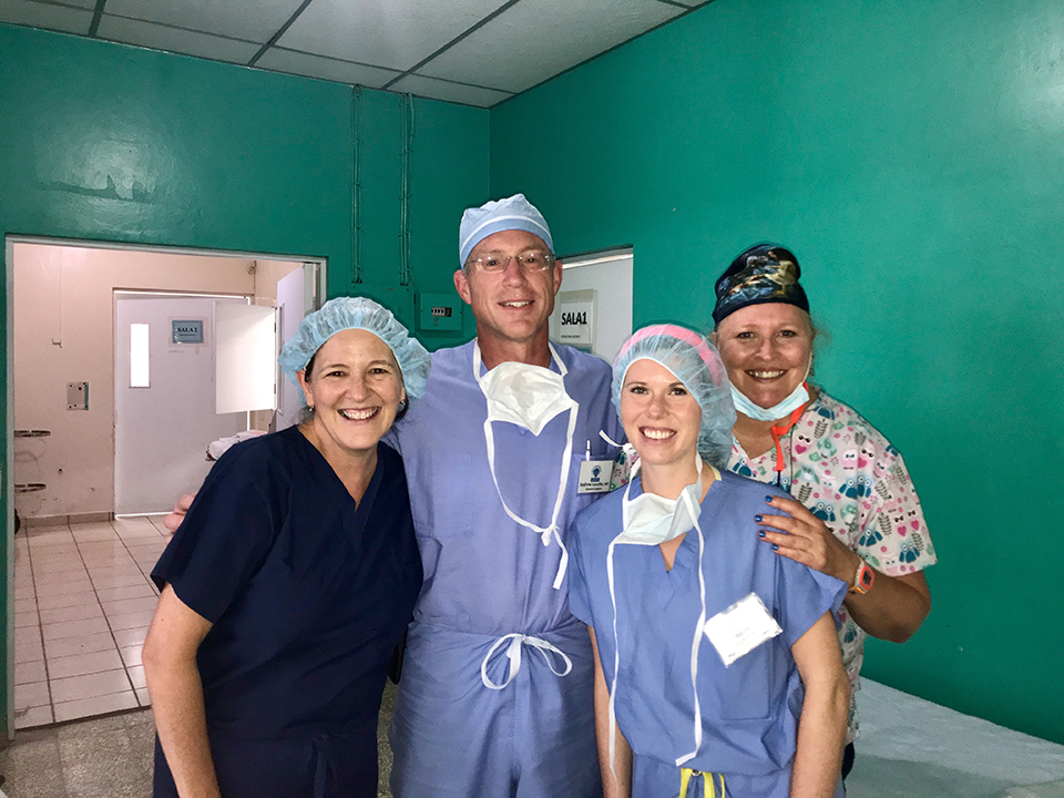 Megan Favia in El Salvador Medical Center