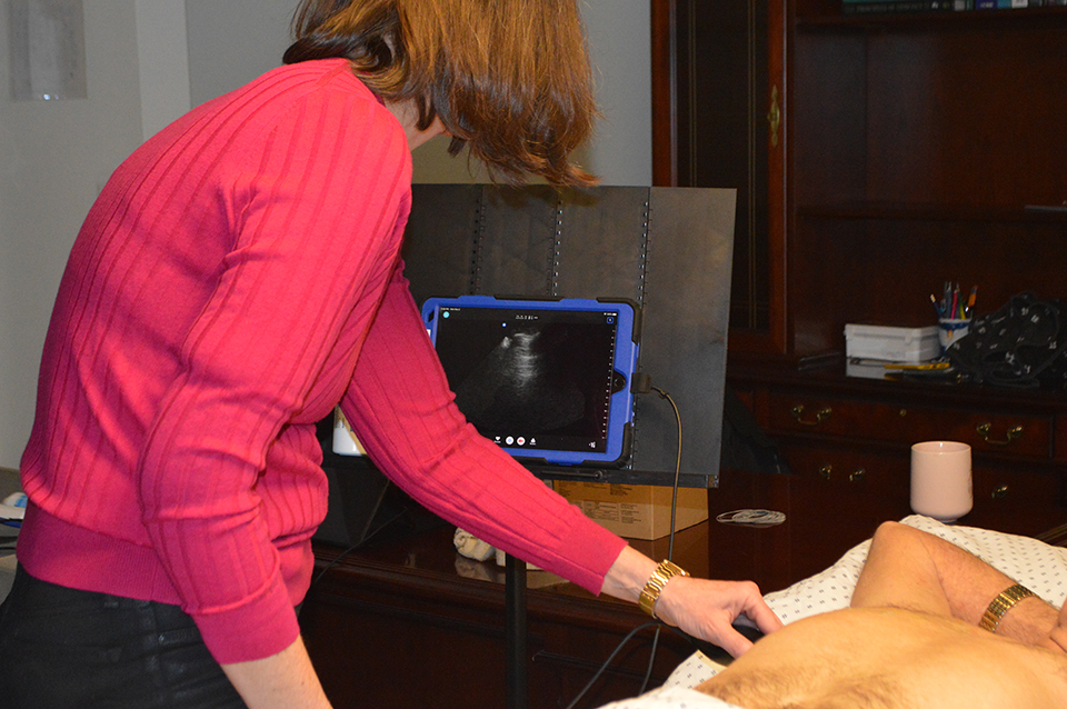 Image of POC Ultrasound Technology in Use