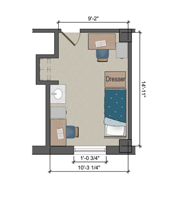 Clemens Hall Double Floor Plan