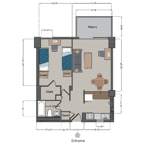 Marchetti Double Floor Plan 