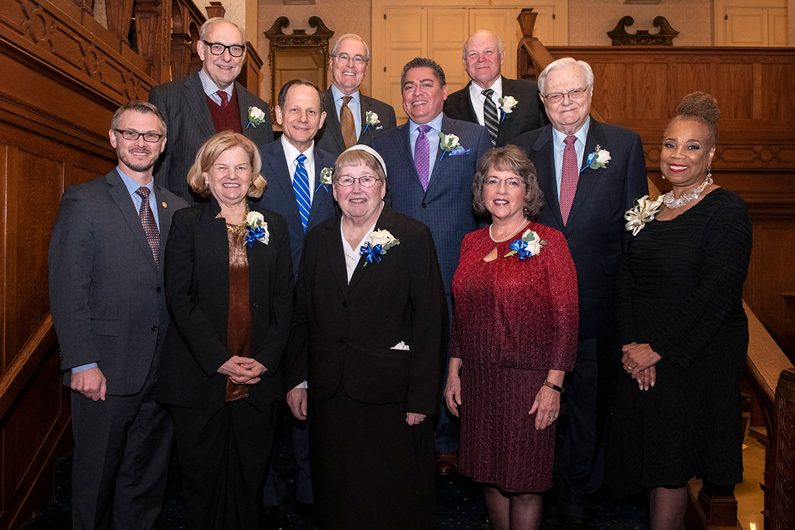 A photo of the Class of 2019 Order of the Fleur de Lis Hall of Fame inductees