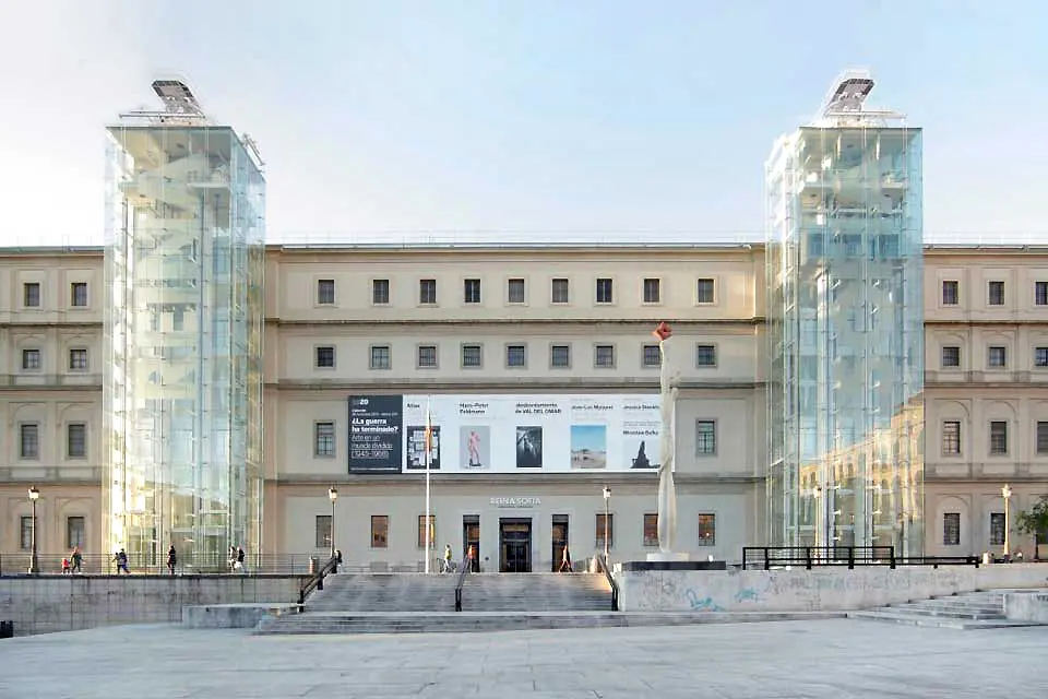 Exterior image of the Reina Sofia Museum