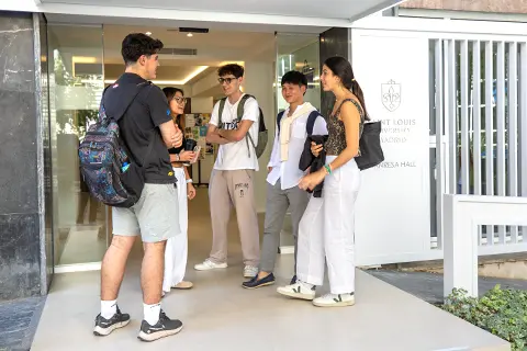 Rooms and facilities in a new building.