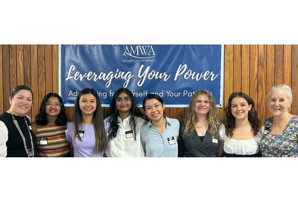 A.P.S.A. Student Organizers posing with faculty members at a regional confrence