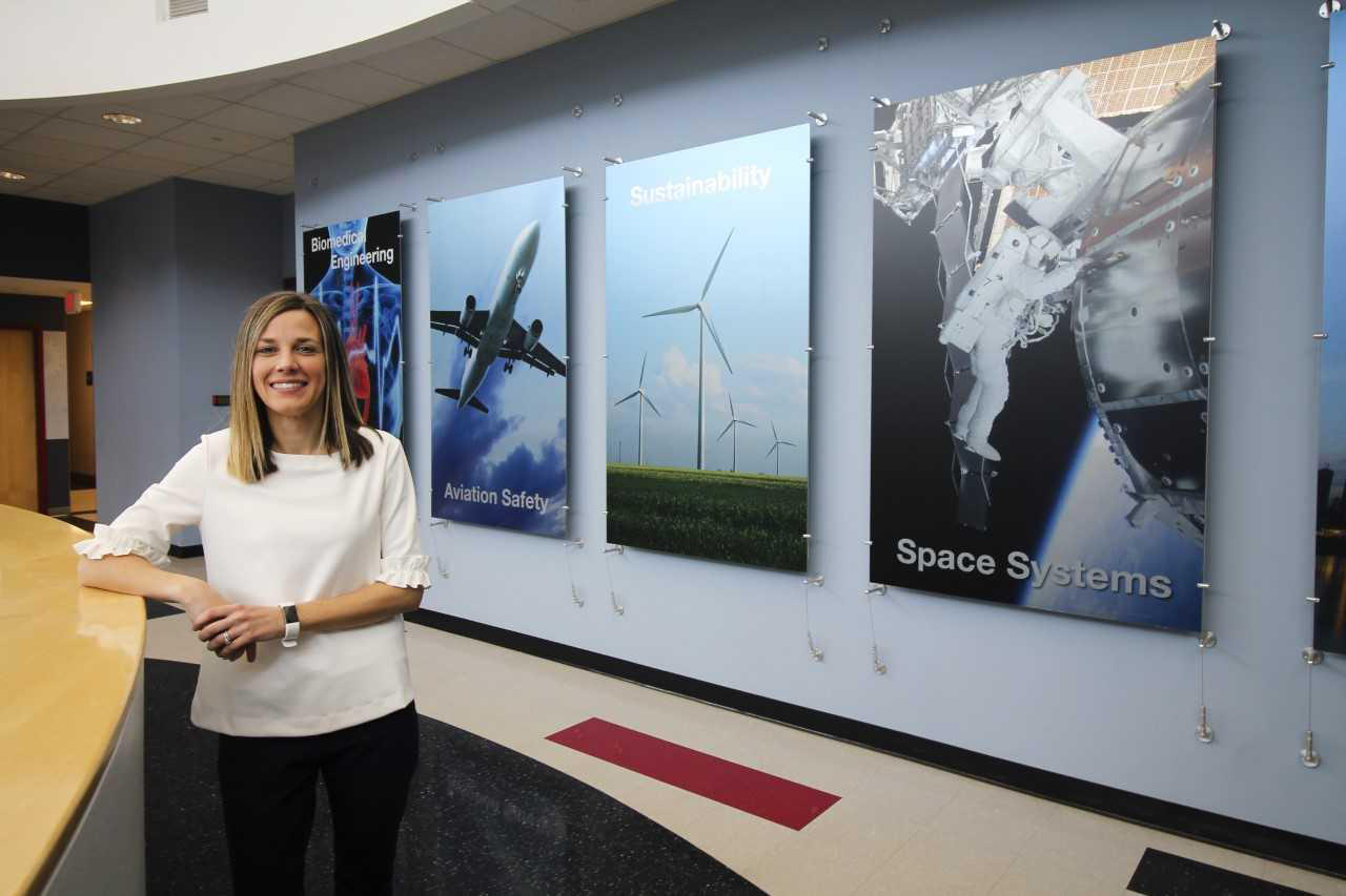 Jenna Gorlewicz, Ph.D., Associate Professor in Aerospace and Mechanical Engineering and Associate Dean of Research and Innovation in the School of Science and Engineering at Saint Louis University
