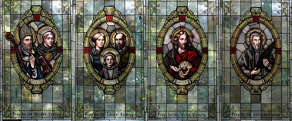 Four new stained glass windows have been added to the Edmund Campion chapel in SLU’s Catholic Studies Centre. 