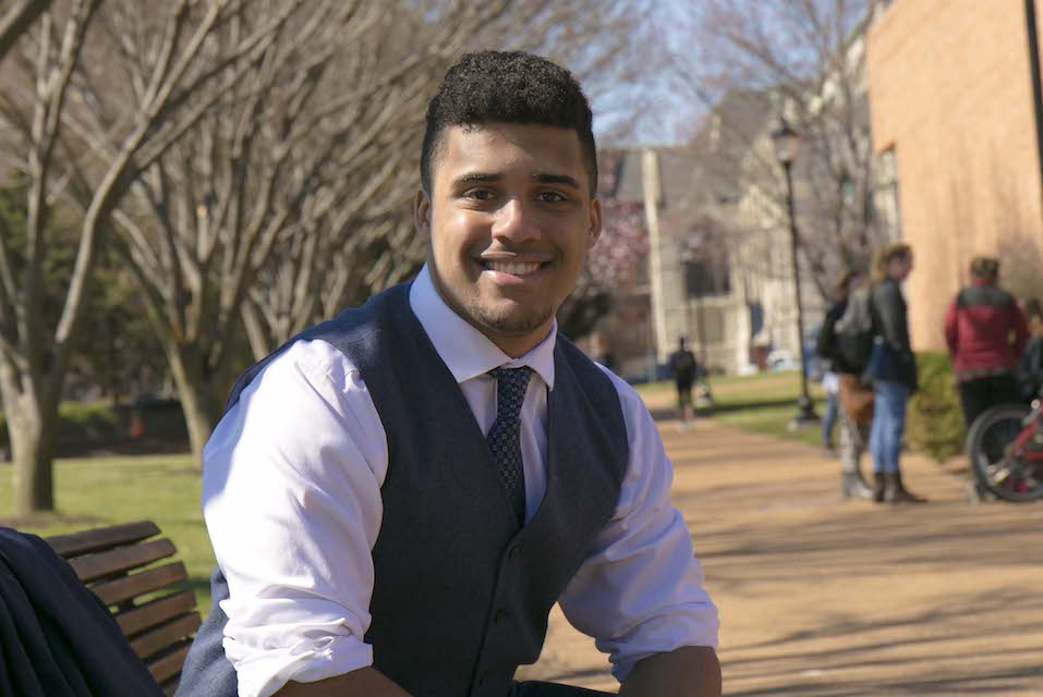 Cade Jones, a master's student studying criminology and criminal justice at Saint Louis University