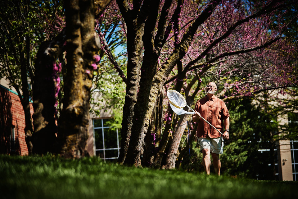 Camilo near Morrissey Hall