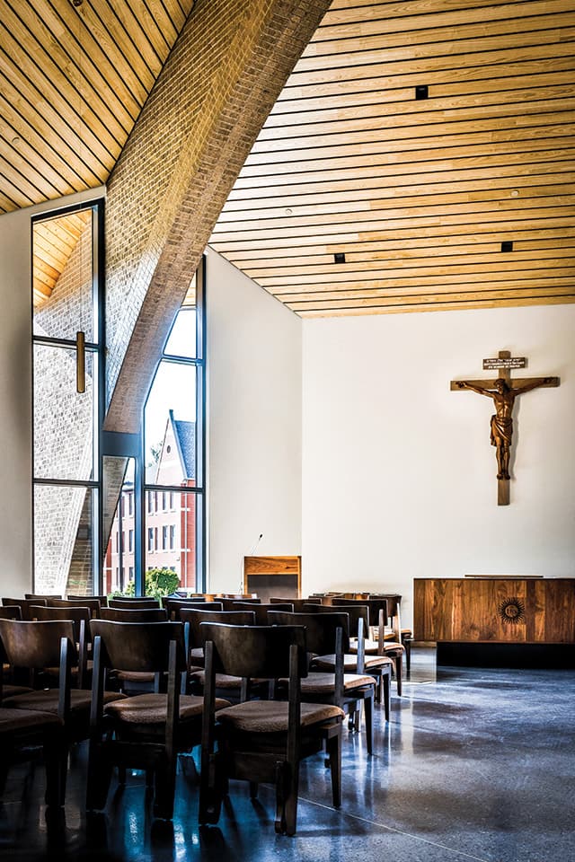 Interior of the Jesuit Center chapel